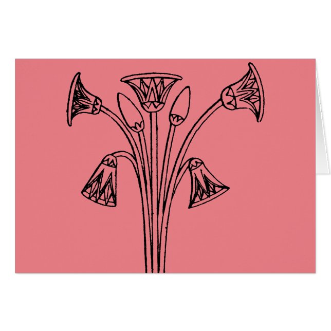 Egyptian Symbol: Lotus (Front Horizontal)