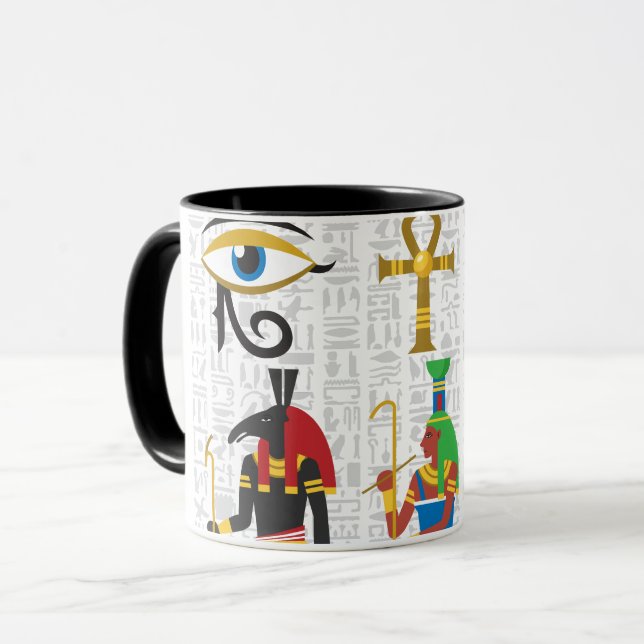 Egyptian Symbols Mug (Front Left)