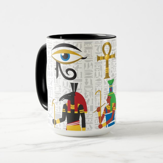 Egyptian Symbols Mug (Front Left)