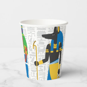 Egyptian Symbols Paper Cups