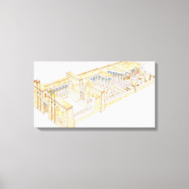 Egyptian Temple Canvas Print (Front)