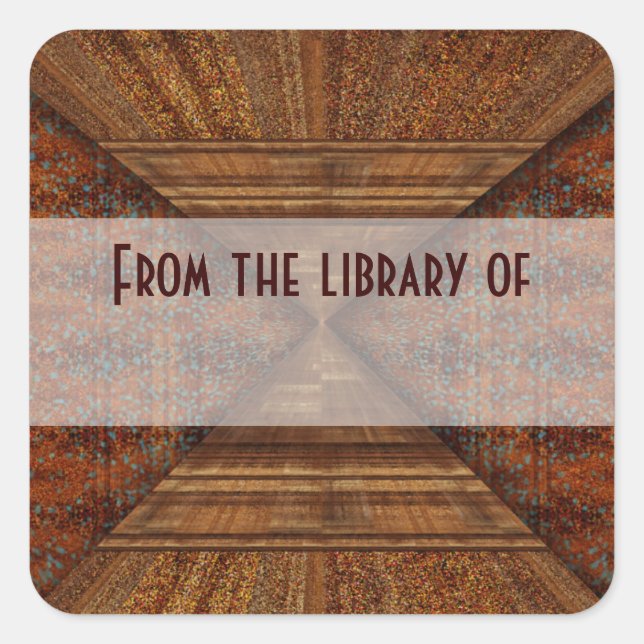 Egyptian Topaz Golden Pyramid Abstract Art Square Sticker (Front)