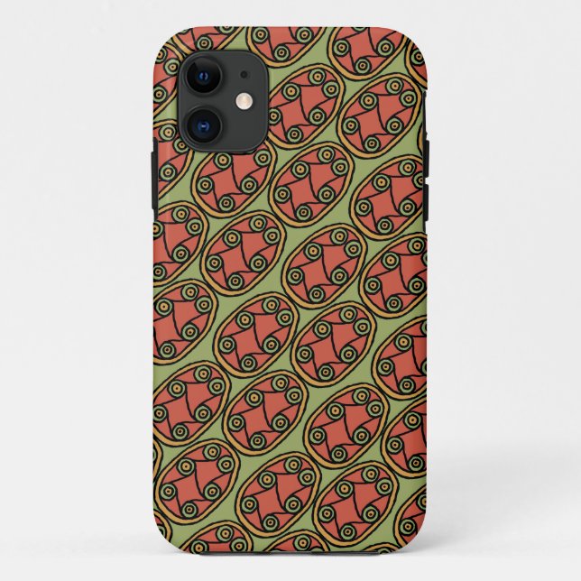 Egyptian Tribal Shield on Green iPhone 5/5s Case (Back)