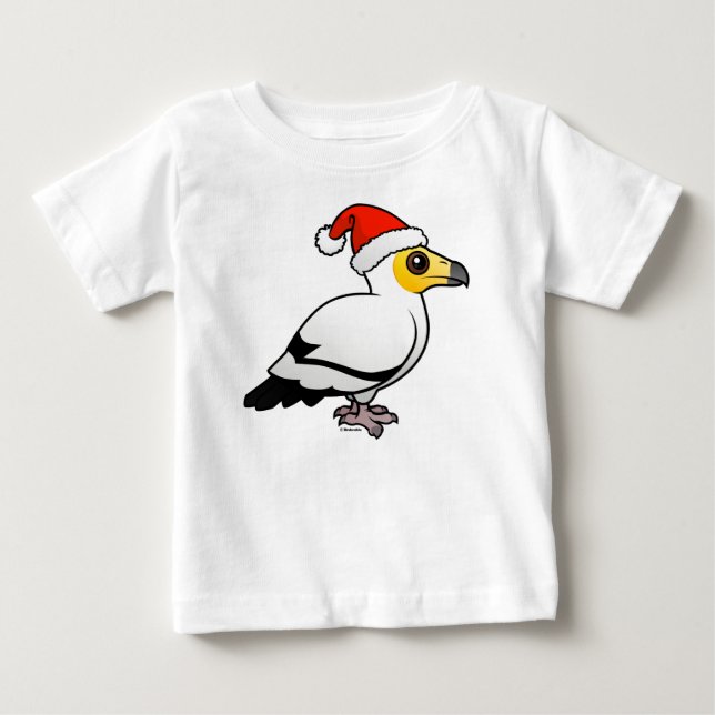 Egyptian Vulture Santa Baby T-Shirt (Front)