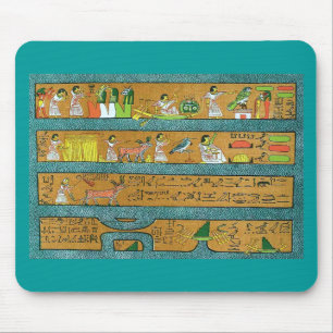 Egyptian Wall Art Mouse Pad