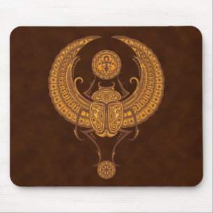 Egyptian Winged Scarab Mouse Pad