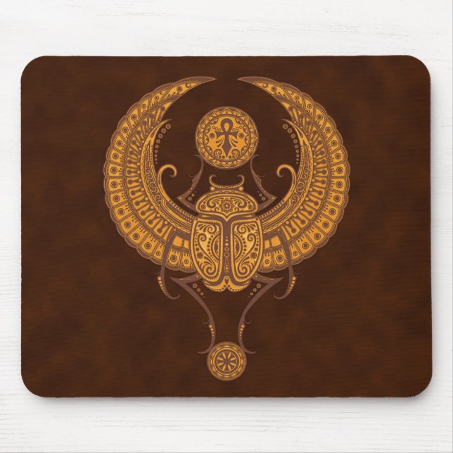 Egyptian Winged Scarab Mouse Pad (Front)