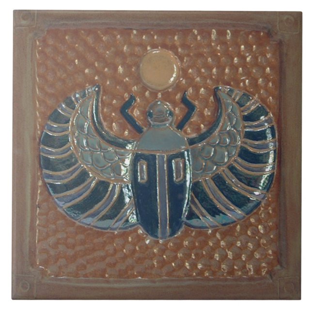 Egyptian Winged Scarab Tile (Front)