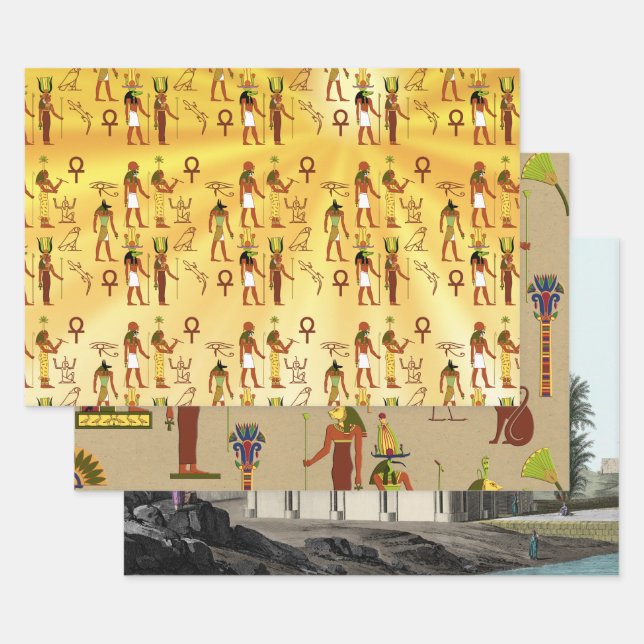 Egyptology Wrapping Paper Sheet (Set)