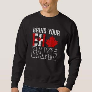EH Game Maple Leaf Patriotic Canadian Canada Sweatshirt