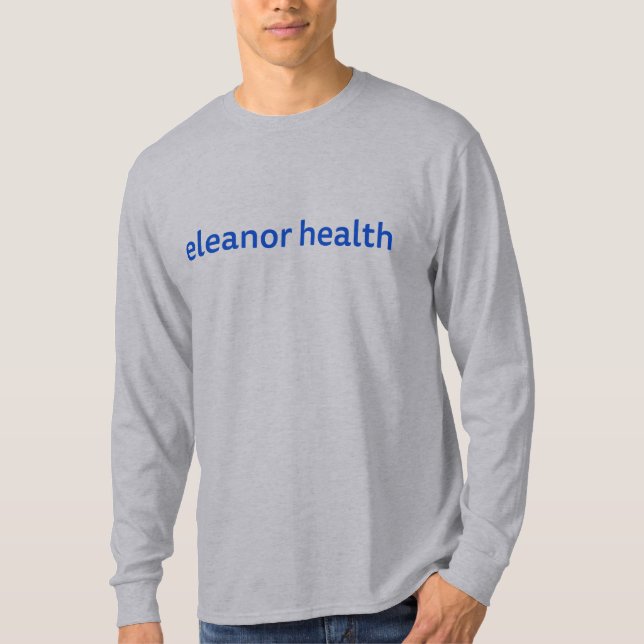 EH long sleeve grey and blue T-Shirt (Front)