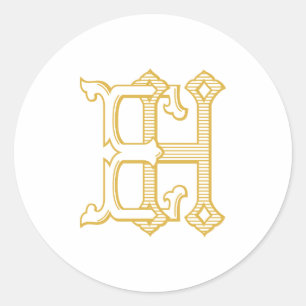 EH Monogram or HE Monogram Sticker