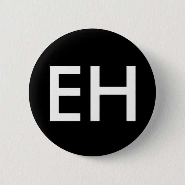 EH Patch 6 Cm Round Badge (Front)