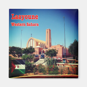 EH Western Sahara Laayoune Cathedral San Francesco Magnet