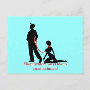 Ehepflichten sind eben Mannespflichten auch Postcard