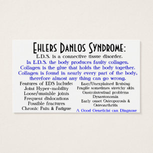 ehlers danlos syndrome awareness card
