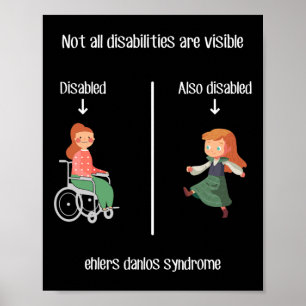 Ehlers Danlos Syndrome  Not All Disabilities Are V Poster