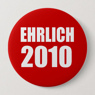 EHRLICH 2010 10 CM ROUND BADGE