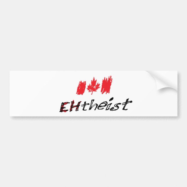 EHTheist (Atheist) Bumper Sticker (Front)