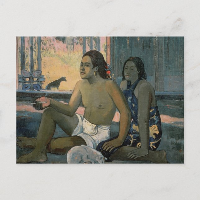 Eiaha Ohipa or Tahitians in a Room, 1896 Postcard (Front)