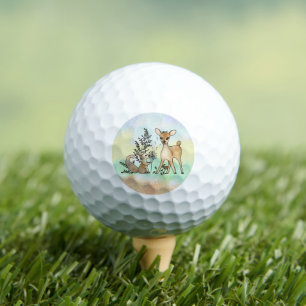 Eichhörnchen und Reh Golfball Golf Balls