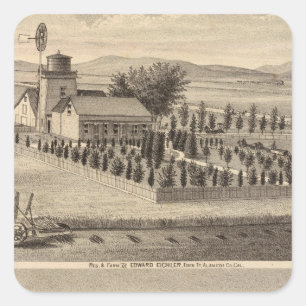 Eichler, Meyer residences Square Sticker