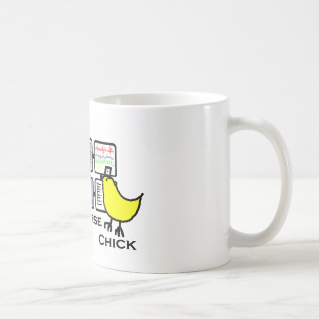 eICU Nurse chick Coffee Mug (Right)