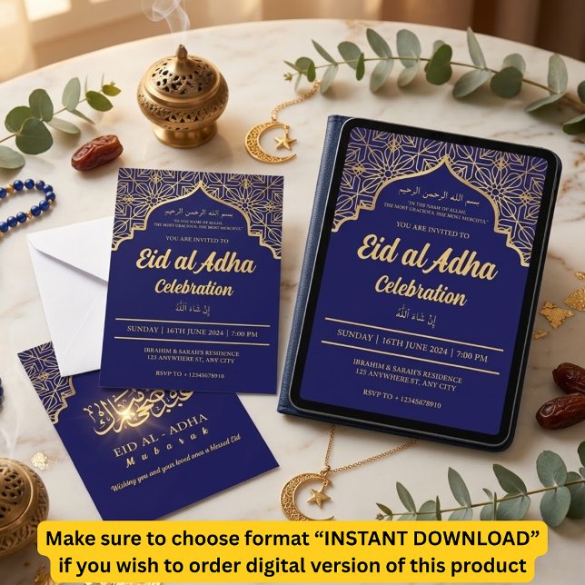 Eid Al Adha Celebration Eid Mubarak Eid Party Invitation (Creator Uploaded)
