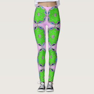 Eid al-Adha floral 8-pointed star Leggings