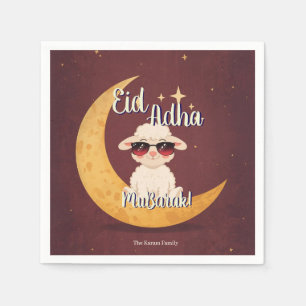 Eid  Al Adha Funny cute Sheep Party  Napkin