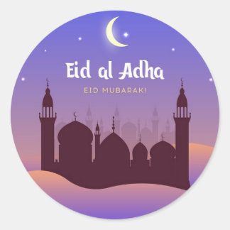 Eid Al Adha Mubarak Classic Round Sticker