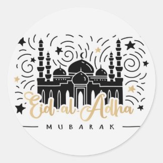 Eid Al Adha Mubarak Classic Round Sticker