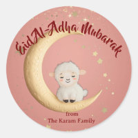 Eid Al-Adha Mubarak Pink