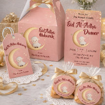 Eid  Al Adha Mubarak Pink Modern