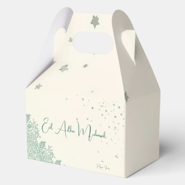 Eid  Al Adha Sage Green Dinner  Favour Box (Back)