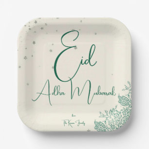 Eid  Al Adha Sage Green Dinner  Paper Plate