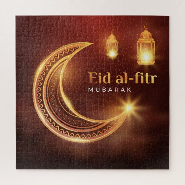 Eid Al-Fitr Mubarak Jigsaw Puzzle (Vertical)