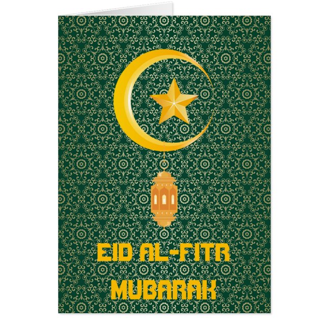 Eid al Fitr Mubarak Ramadan Kareem Moon Star (Front)