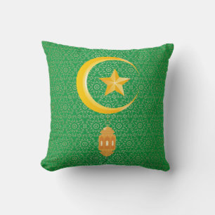 Eid al Fitr Mubarak Ramadan Kareem Moon Star Cushion