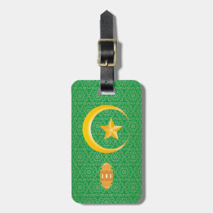 Eid al Fitr Mubarak Ramadan Kareem Moon Star Luggage Tag