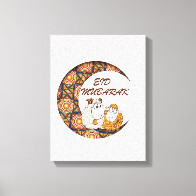 eid aladha mubarak 2023 canvas print (Front)