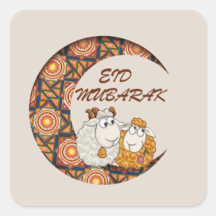eid aladha mubarak 2024 square sticker