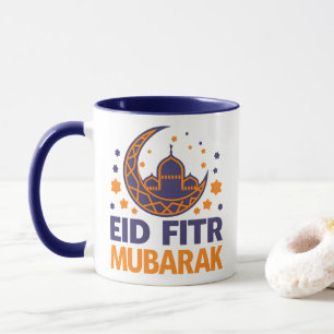 Eid Fitr Mubarak Happy Eid Al-Fitr Muslim Men kids Mug