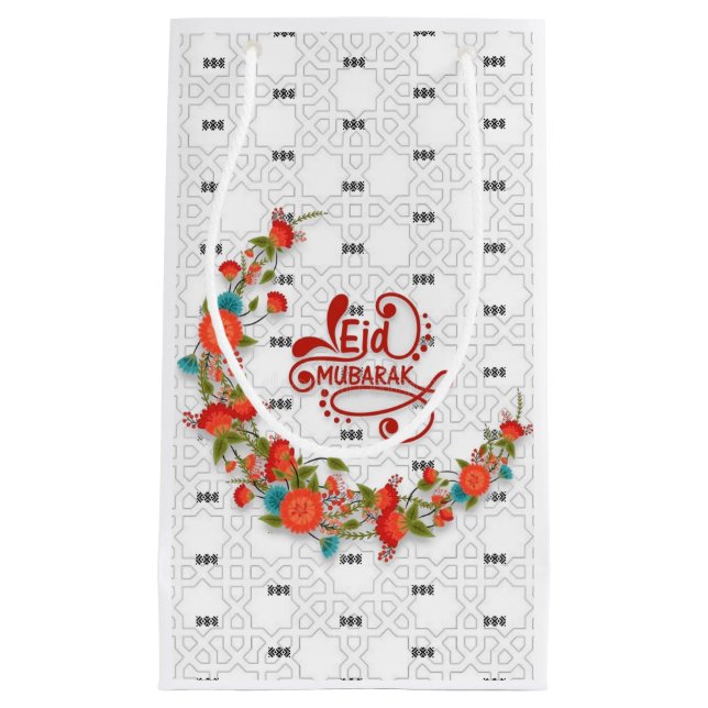 Eid flowers  small gift bag (Front)
