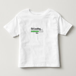 Eid Loading 70% Funny Toddler T-Shirt Cute Ramad