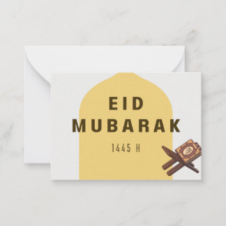 Eid Mubarak Al Quran Greeting Card