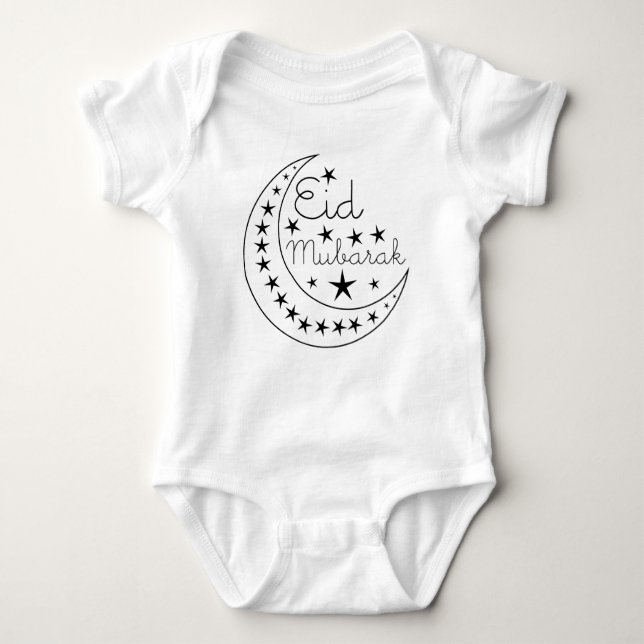 Eid Mubarak Baby Bodysuit (Front)