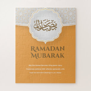 Eid Mubarak Card with Masjid Jigsaw Puzzle