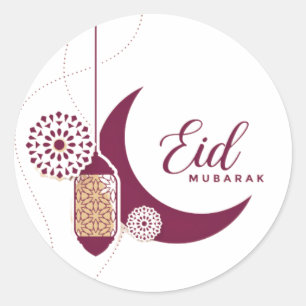 Eid Mubarak  Classic Round Sticker