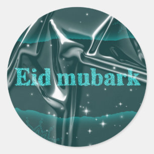 Eid mubarak  classic round sticker